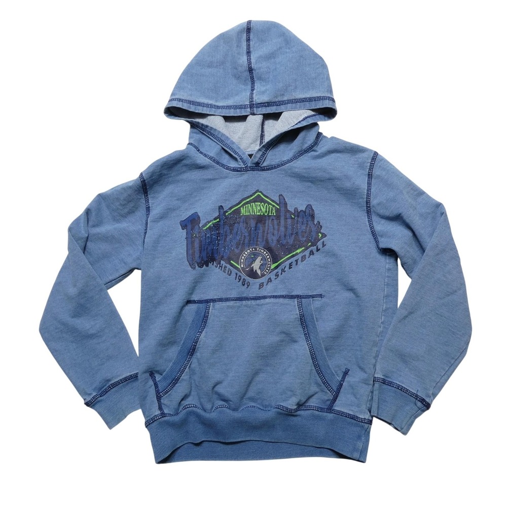Minnesota Timberwolves Hoodie Sweatshirt Youth Small‎ Blue NBA Basketball NBA